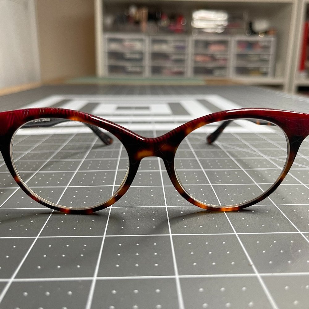 BONLOOK Beatrix Red/Tortoise Cat Eye Prescription Eyeglasses